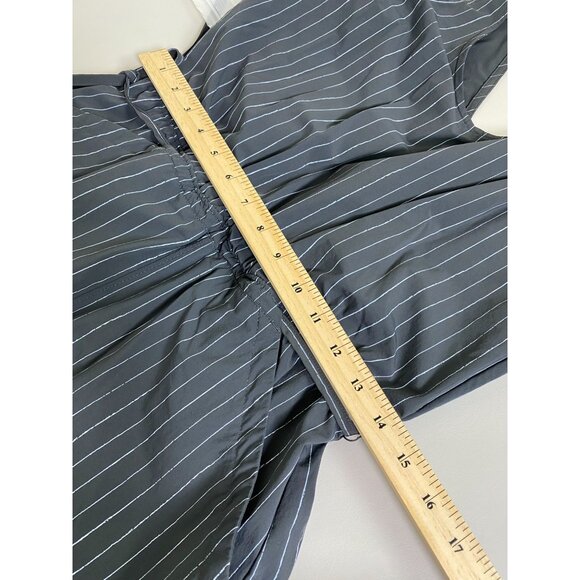 Mountain Hardwear Womens Gray Pinstripe Sleeveless Romper size Medium Outdoor - Picture 9 of 16